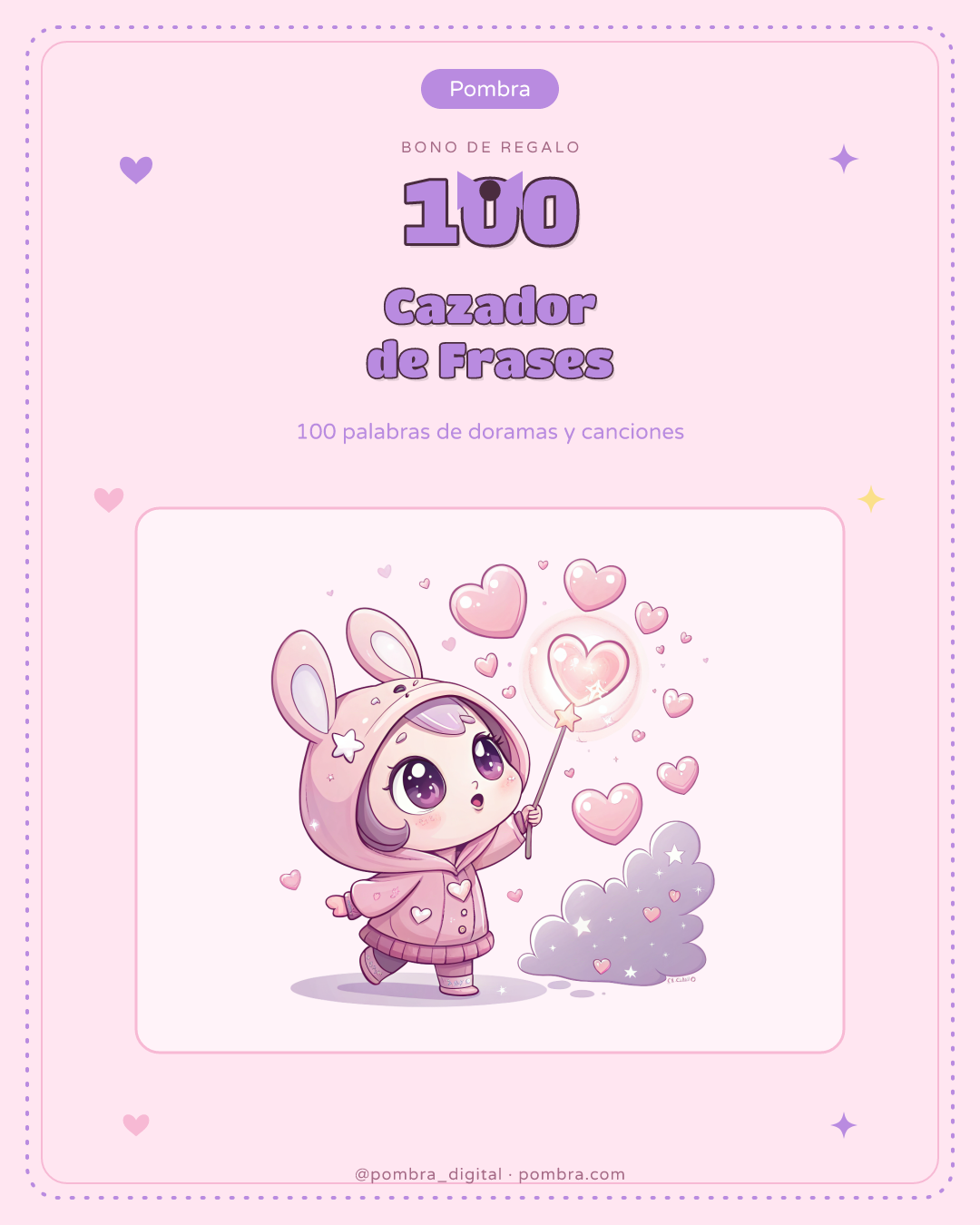 Mini-portada del bonus: Cazador de Frases: 100 Palabras que Reconocerás en tus Doramas y Canciones desde la Semana 1
